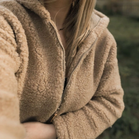 Zaffiro Kurtka dla Kobiet Zoya Wełniana Nevada XL Brown