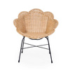 Childhome Krzesełko rattanowe kwiatek