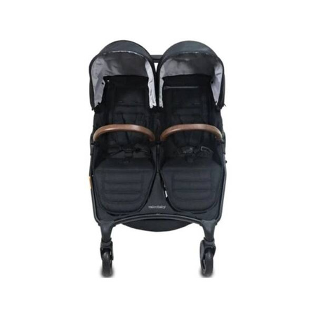 Valco Trend Duo Tailor Made Wózek Spacerowy Bliźniaczy Ash Black