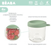BEABA Pojemnik słoiczkek szklany z zamknięciem 250 ml Sage green