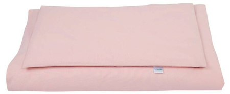 Waldin Łóżeczko Dostawne 2w1 z Wyposażeniem 77 Grey / Różowy