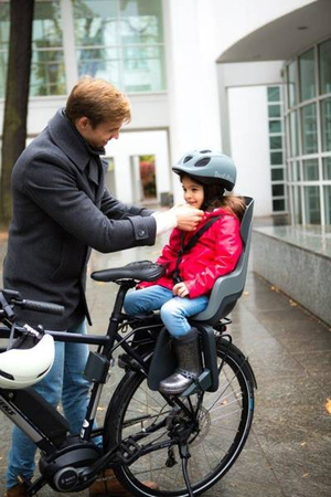 Bobike Go Fotelik Rowerowy Na Bagażnik Macaron Grey