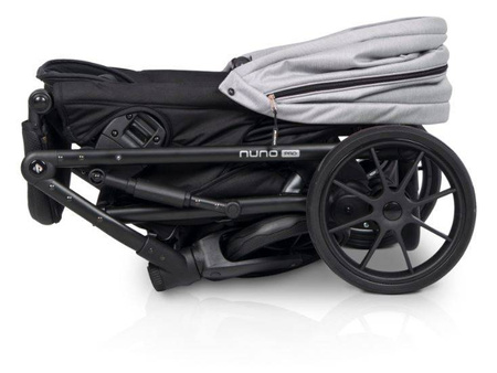 Riko Nuno Pro Wózek Głęboko-Spacerowy 2w1 z Miękką Gondolą Grey Fox