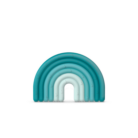 Suavinex Gryzak Silikonowy 0m+ Tęcza Niebieska
