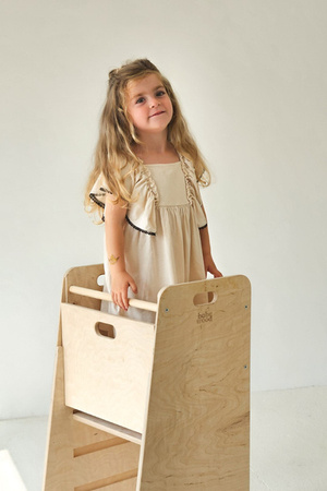 Baby Wood Kitchen Helper Comfort Naturalny