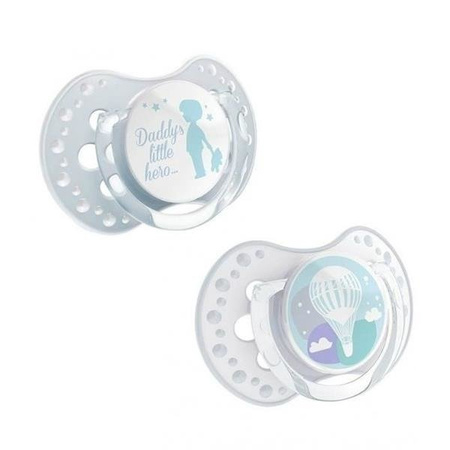 Lovi Dynamiczny Smoczek Uspokajający Silikonowy 0-3m 2szt. 22/844 Pride&Joy Boy