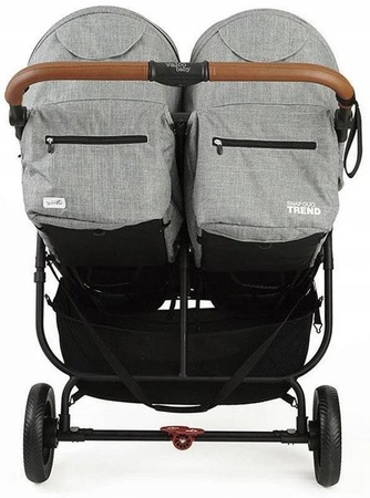 Valco Trend Duo Tailor Made Wózek Spacerowy Bliźniaczy Charcoal