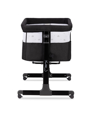 MoMi Revo Łóżeczko Dostawne 2w1 Ciemnoszare