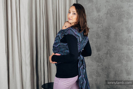 LennyLamb Nosidełko LennyHybrid Half Buckle, Splot żakardowy, 100% Bawełna Eco Eclectic