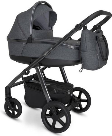 Espiro Next Up Wózek Głęboko-Spacerowy Koła Pompowane 2w1 607 Gray Shades