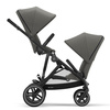 Cybex Gazelle S Wózek Bliźniaczy Soho Grey rama Black