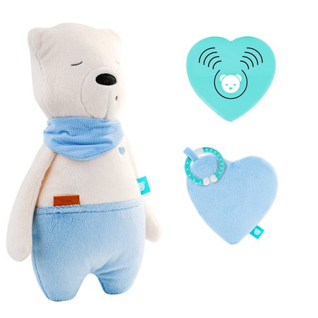 Szumisie Szumiący Miś Sam Niebieski z Aplikacją i Czujnikiem Snu