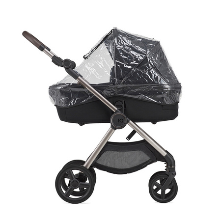 Anex IQ Premium New Transfarmation Wózek Głęboko-Spacerowy Smoky + Cybex Aton B2 i-Size Fotelik Samochodowy 0-13kg + Baza One Volcano Black