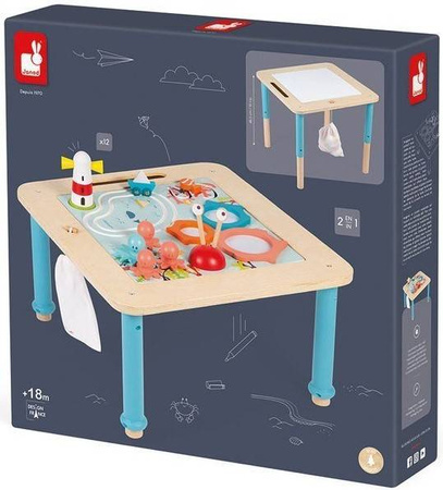 Janod Drewniany Progresywny Stolik Aktywizujący 18 M+