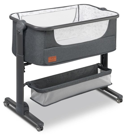Lionelo Łóżeczko 3 w 1 Timon + Materac Graphite