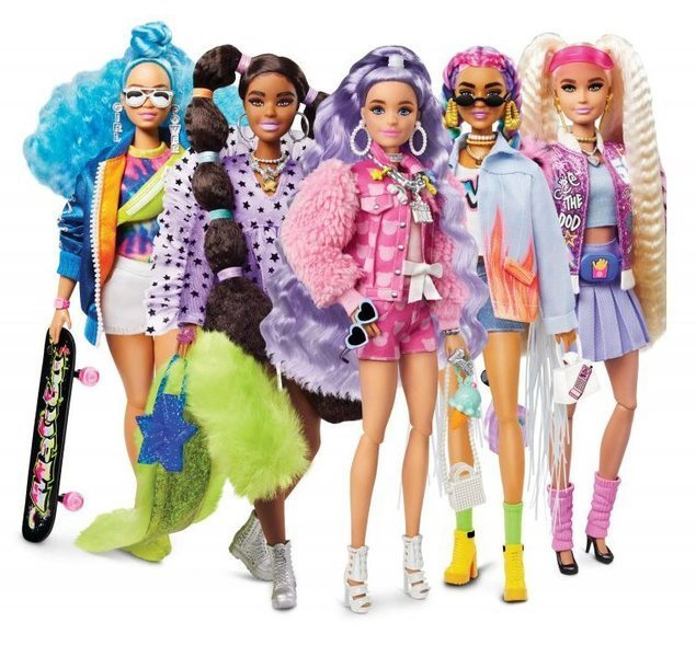 Barbie！！ Barbie Extra Moda Lalka + Zwierzątko GRN27 GYJ77 48466
