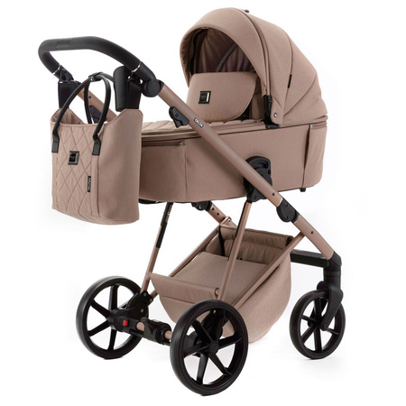 Adamex Delta Natura 4 Wózek Głęboko-Spacerowy Camel