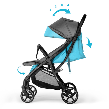 Kidnort Fjällräv Wózek Spacerowy Czarny