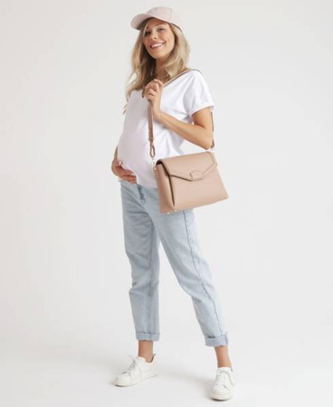Joissy Torebka Crossbody I Organizer Do Wózka 2w1 Dla Mamy Midi Blush Beige