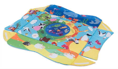 Lionelo Anika Plus Interaktywna Mata Edukacyjna Blue/Yellow