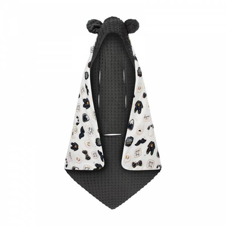 Bonjour Cherie Bawełniany Kocyk do Fotelika Samochodowego 90x90 cm Little Man
