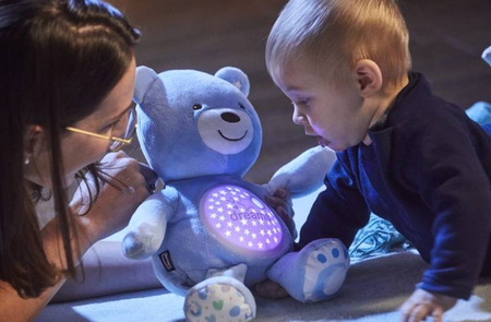 Chicco Miś z Projektorem Niebieski