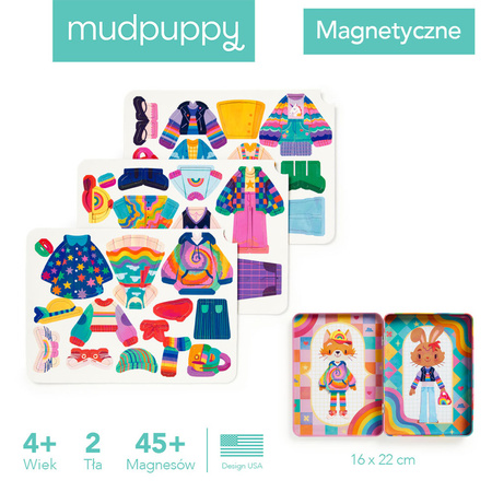 Mudpuppy Magnetyczne postacie Tęczowa moda 4+