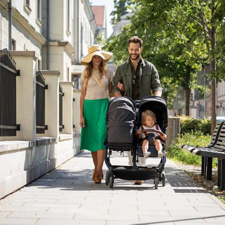 X-Lander X-Double Wózek Spacerowy Bliźniaczy Double Black