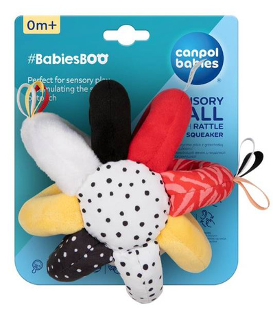 Canpol Babies Sensoryczna Piłka z Grzechotką i Piszczkiem BabiesBoo 68/089