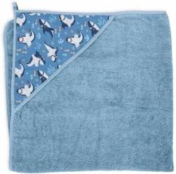 Ceba Baby Ręcznik Dla Niemowlaka 100x100 Printed Line Shark