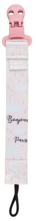 Canpol Babies Tasiemka Do Smoczka Uspokajającego Bonjour Paris 51/026 Pink