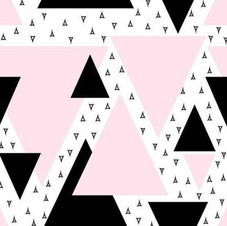 Pieluszka Bambusowa 75x75 Trójkąty Różowe