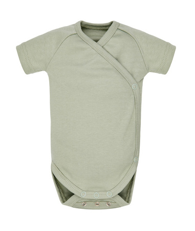 Poofi Body z Krótkim Rękawem Rozmiar 62 1-3m Szałwiowy