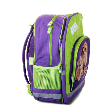 Starpak Plecak przedszkolny wielokomorowy piesek kotek Wielokolorowy STK 31-14