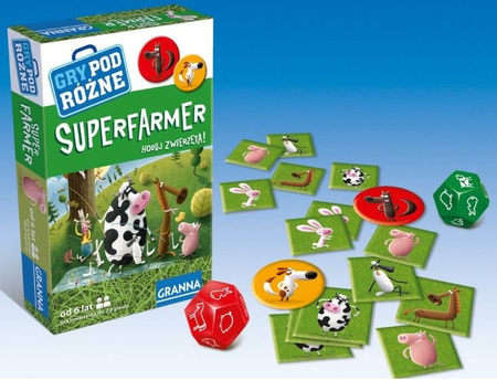 Granna Super Farmer Hoduj Zwierzęta Gra Podróżna