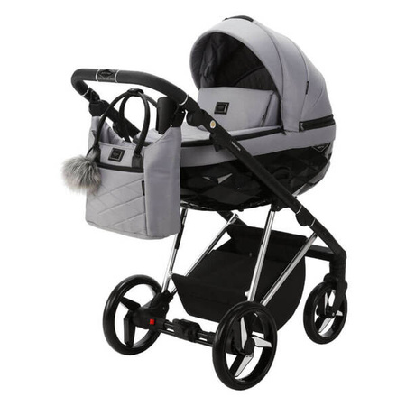 Adamex Quantum Special Edition Wózek Głęboko-Spacerowy 2w1 Szary TK-627