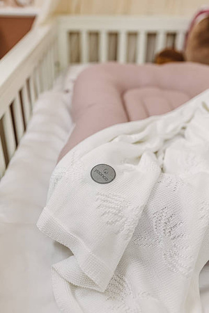 Yoonco Koc Bambusowy 80x100 Dmuchawce Biały