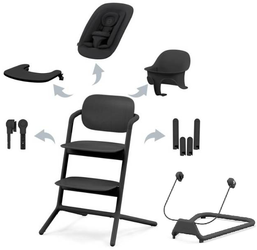 Cybex Lemo Krzesełko Bujaczek Zestaw 5w1 Stunning Black