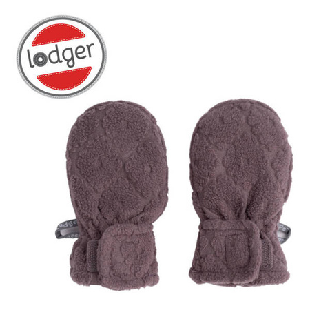 Lodger Fleece Polarowe Rękawiczki Niemowlęce 0-12 msc Wrzosowe Mauve