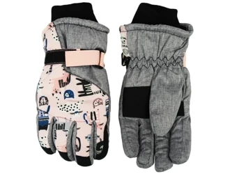 Yoclub! Rękawiczki Narciarskie Dziewczęce 14cm