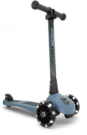 Scootandride Highwaykick 3 LED Hulajnoga Składana ze Świecącymi Kółkami 3+ Steel