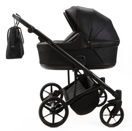 Adamex Leo Wózek Głęboko-Spacerowy Bliżniaczy TK-53 Czarny