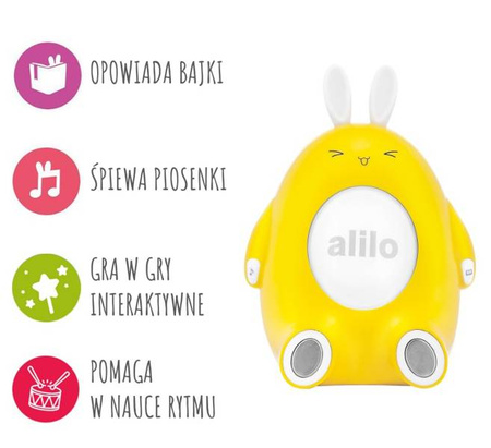 Alilo Króliczek Happy Bunny P1 Żółty