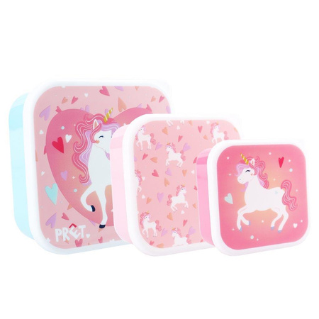 Pret Snack box śniadaniówka 3w1 Unicorn pink