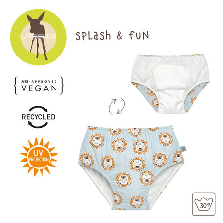 Lassig Majteczki pieluszka do pływania Splash & Fun Lew powder blue, rozm. 74/80