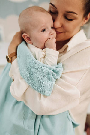 Yoonco Koc Bambusowy 90x90 Ptaszki Mięta