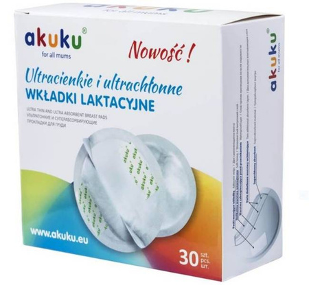 Akuku Wkładki Laktacyjne Ultracienkie A0354