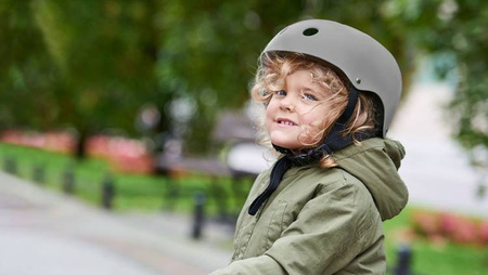 Kinderkraft Safety Kask z Naklejkami Grey