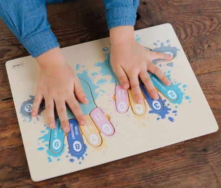 Trefl Paluszki Liczbuszki Zabawki Drewniane 61396