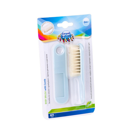 Canpol Babies Szczotka + Grzebień Do Włosów Miękka Mix